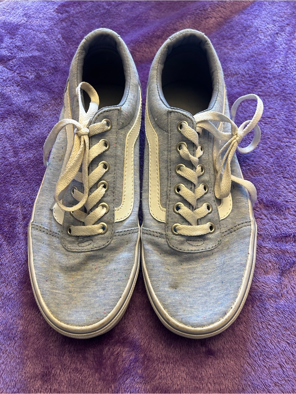 Van Light Blue Jean  Low-Top Canvas Sneakers Size 8